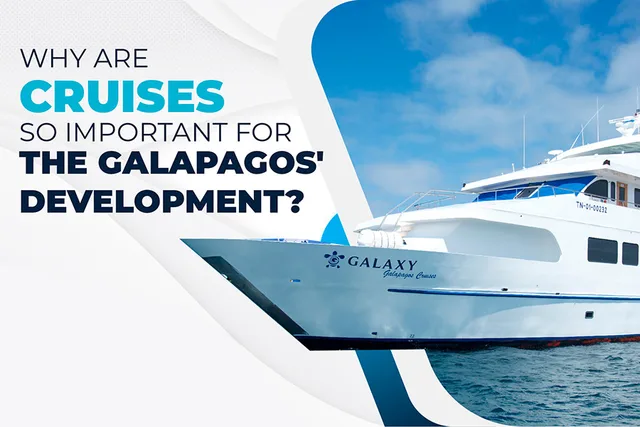 Why are cruises so important for the Galapagos’ development?