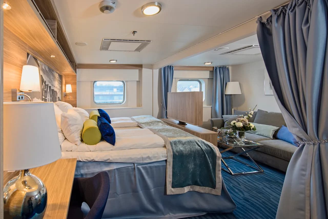 Two-bed mini suite on upper deck