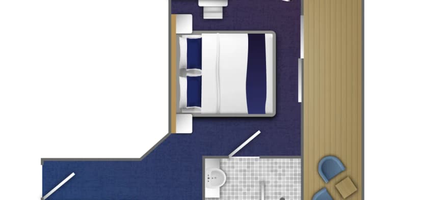 Grand Balcony Stateroom (Category C XL)