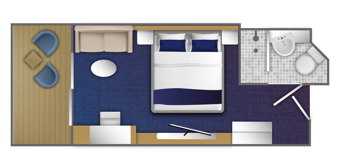 Superior Balcony Stateroom (Category C SP)