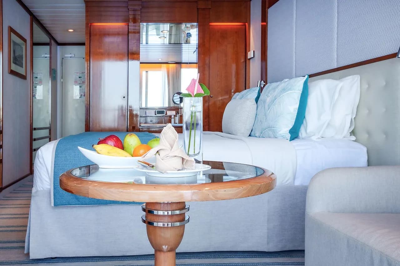 Upper decks balcony stateroom