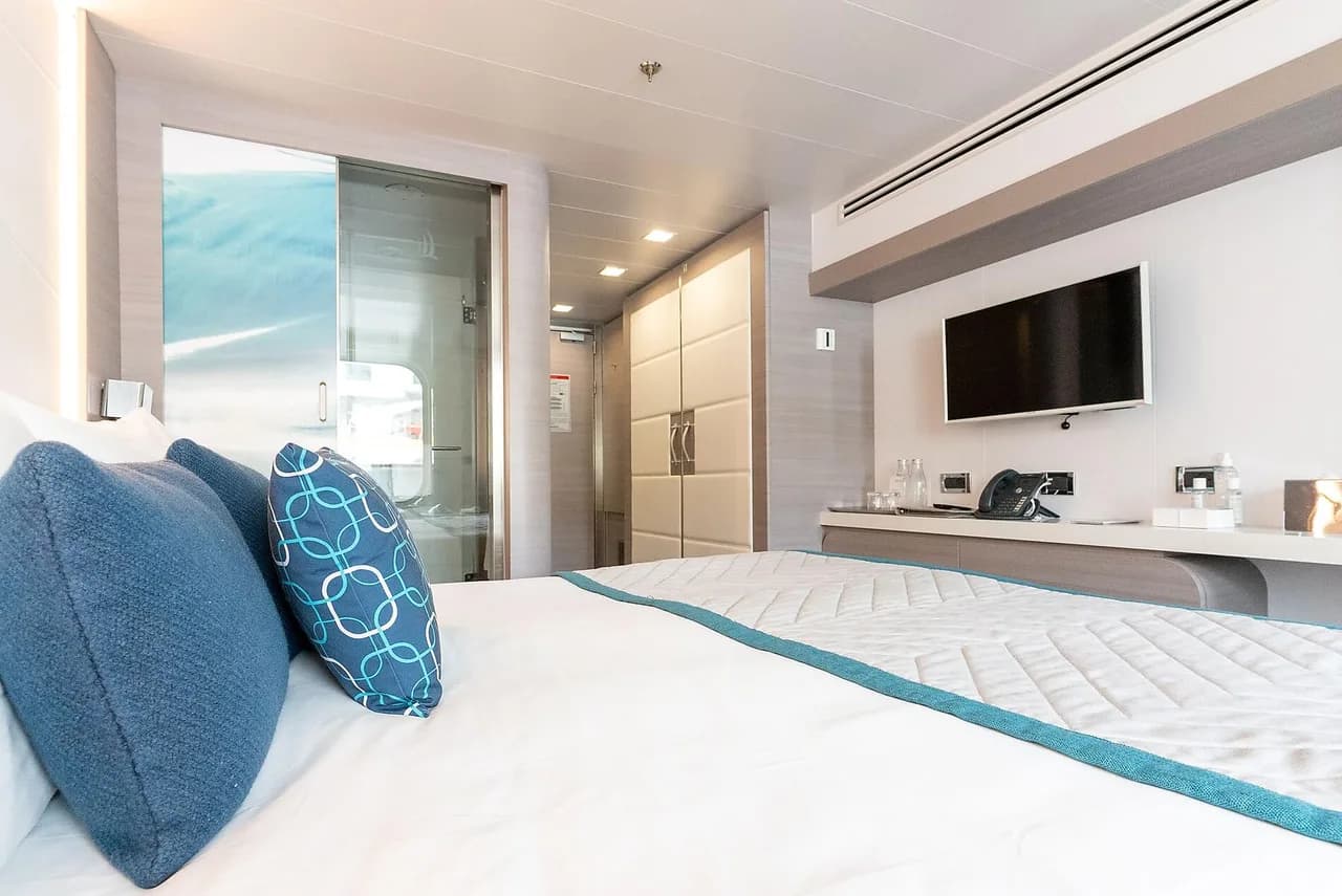 Lower deck balcony stateroom