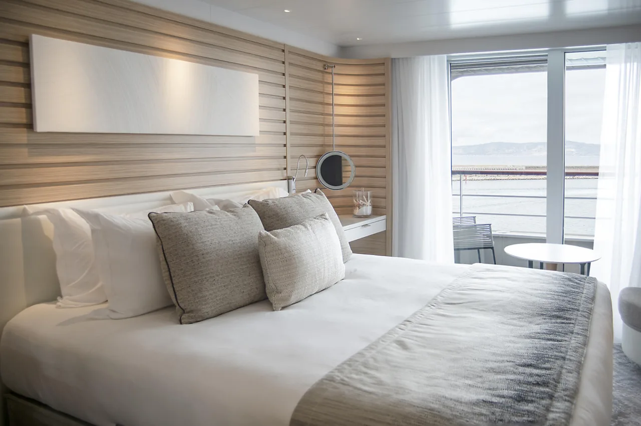 Upper decks balcony stateroom