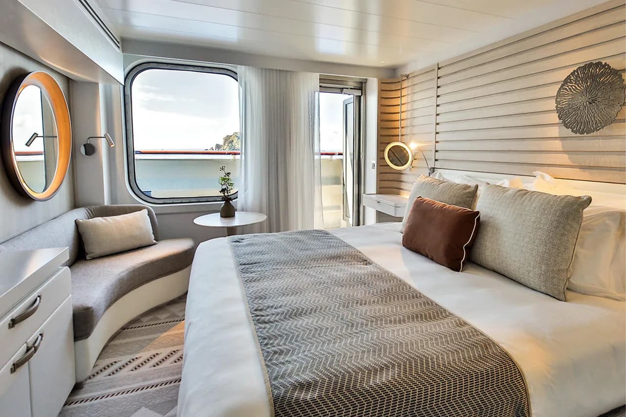 Lower deck balcony stateroom