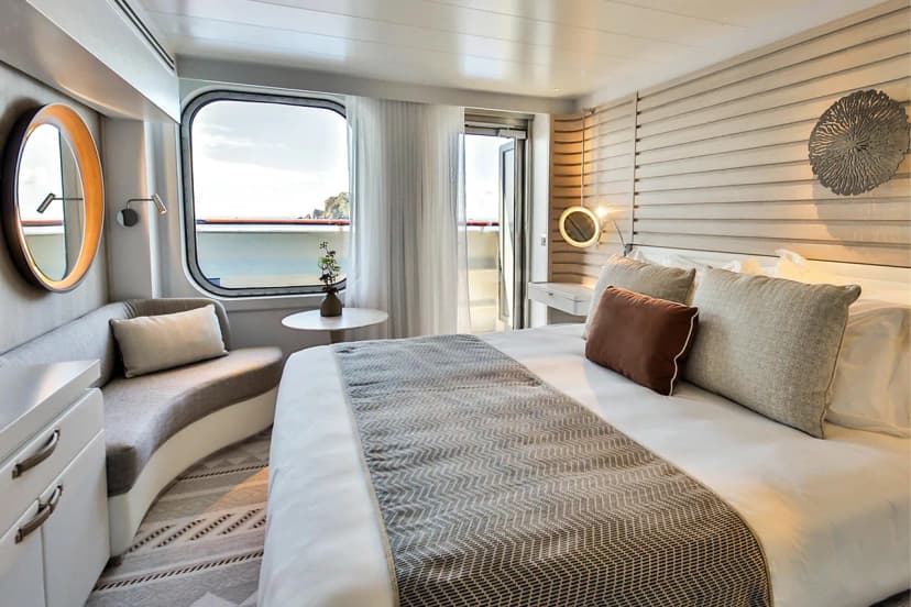 Lower deck balcony stateroom