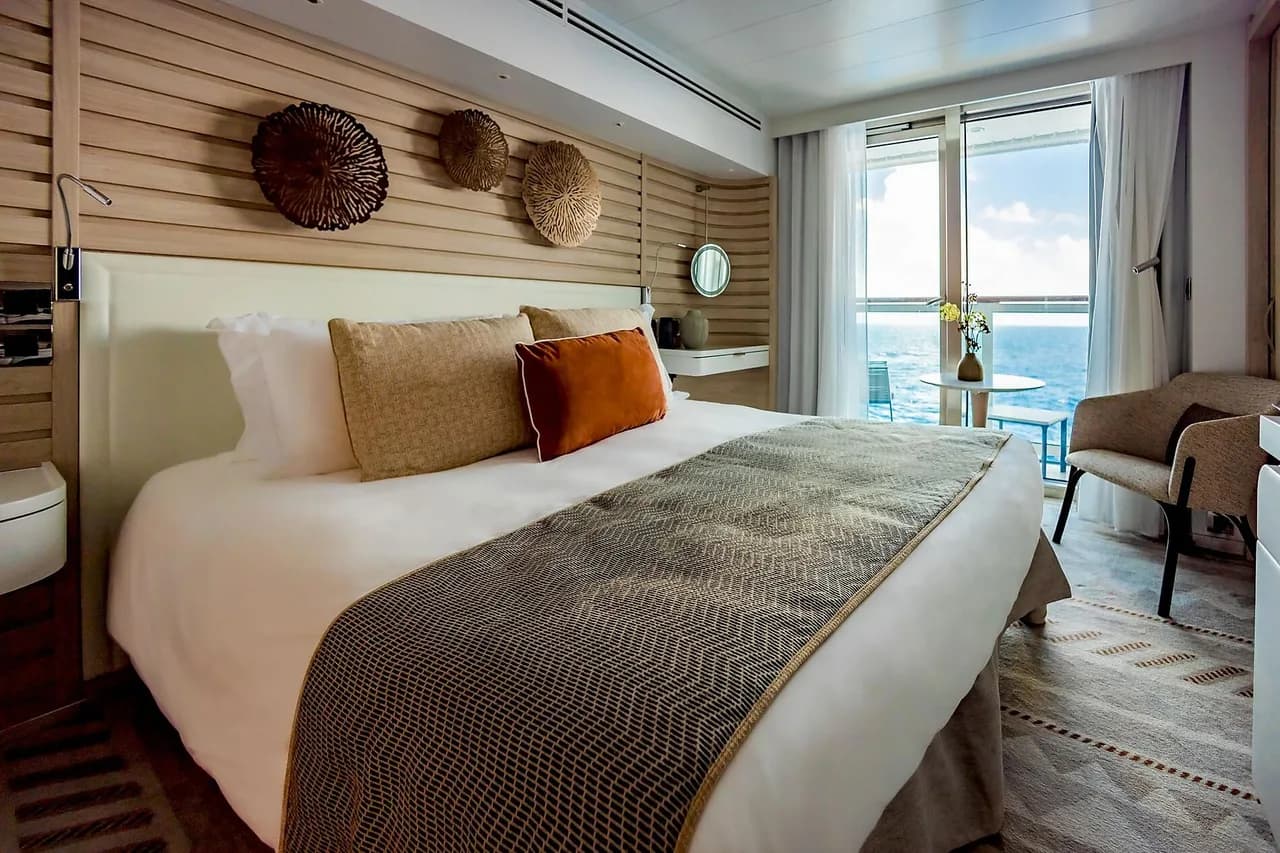 Upper decks balcony stateroom