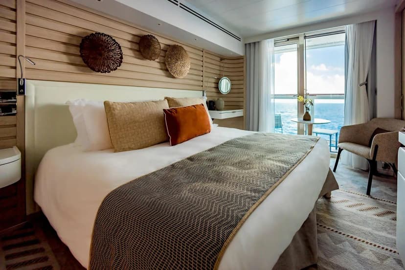 Upper decks balcony stateroom