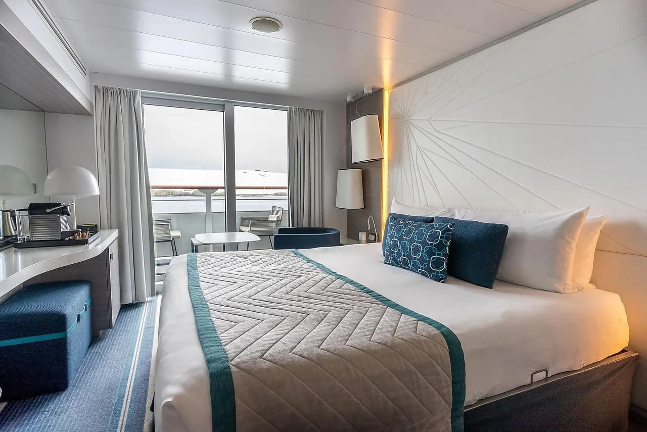 Upper decks balcony stateroom