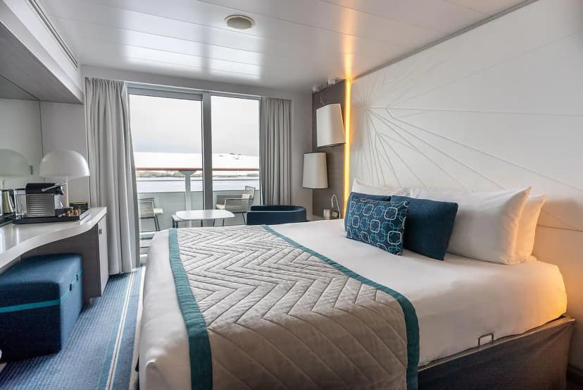 Upper decks balcony stateroom