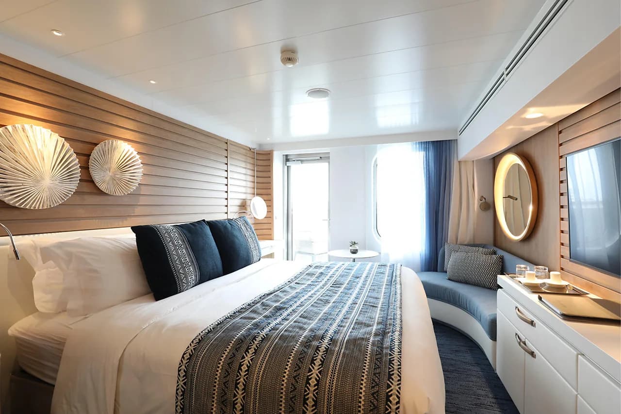 Lower deck balcony stateroom