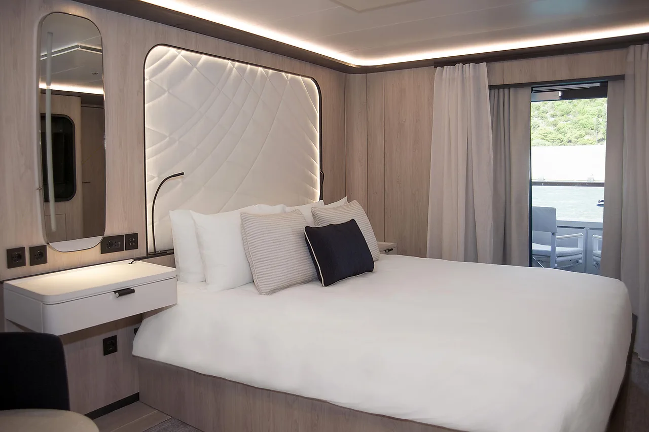 Upper decks balcony stateroom