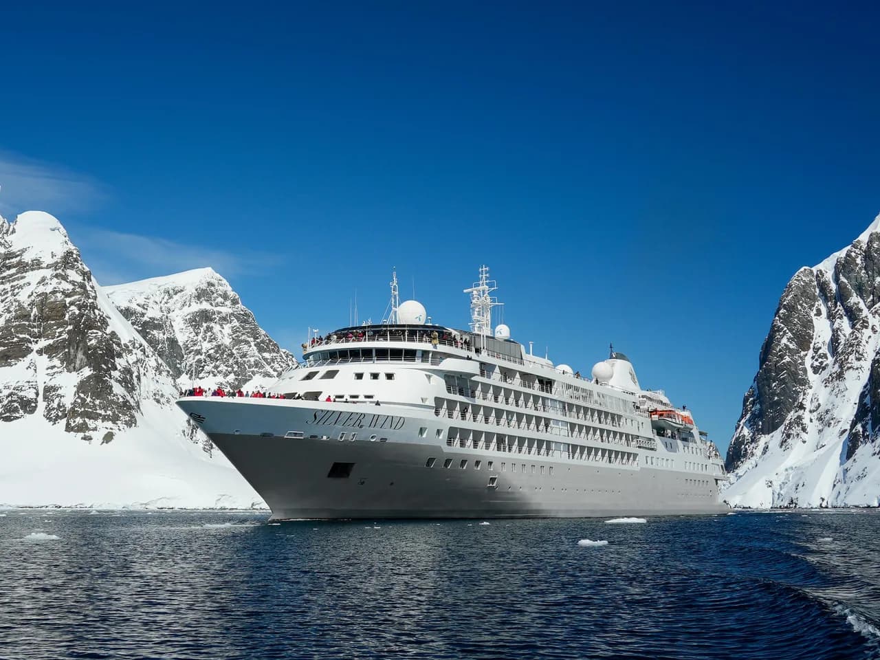 Ice-class vessel Silver Wind is able to navigate the remote polar regions of Antarctica and the Arctic.