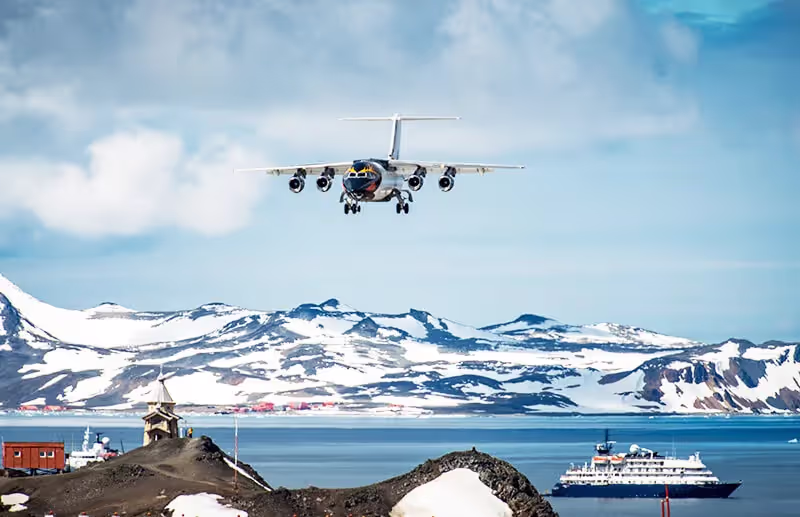 The Start of Your Antarctic Air-Cruise: From Punta Arenas to Antarctica
