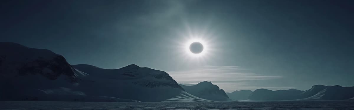 A Rare Solar Eclipse Voyage Across the Arctic Three Islands, Where the Midnight Sun Falls into Night