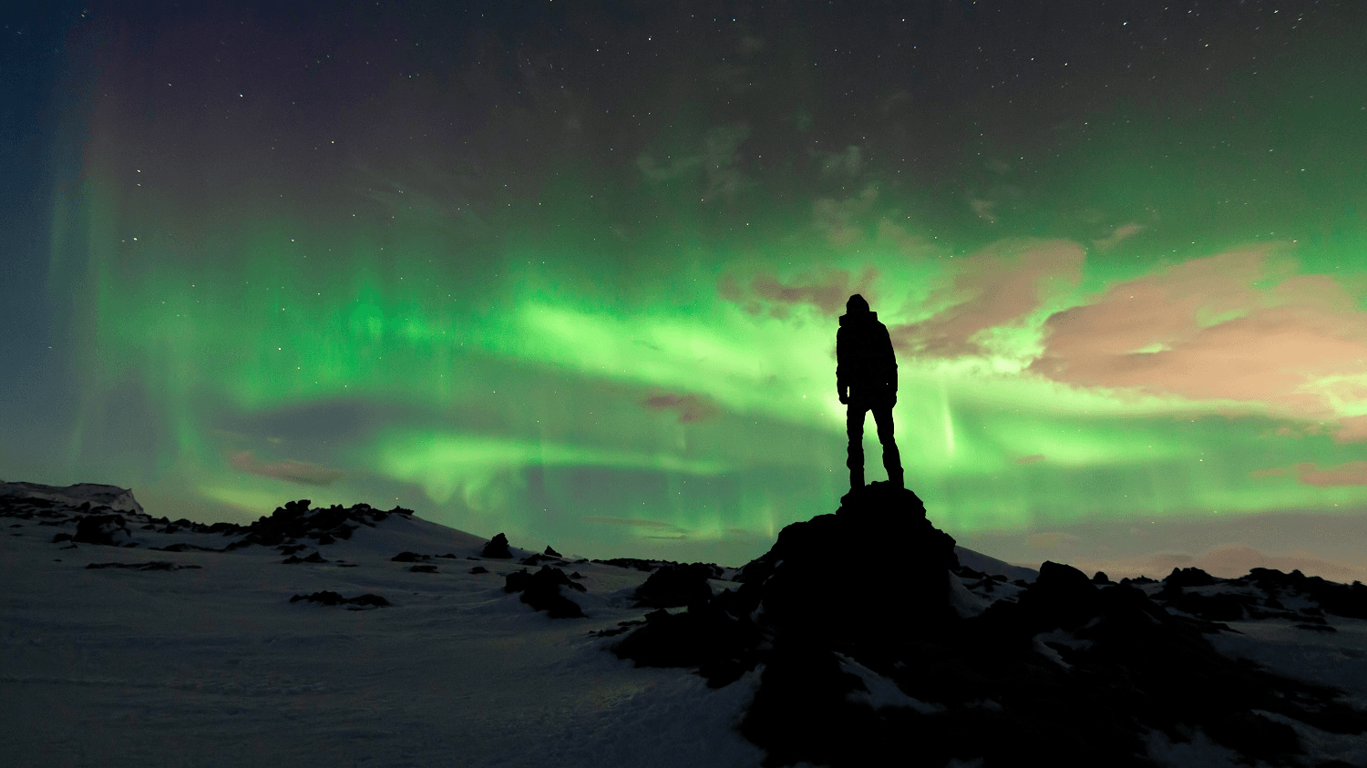 The Chief Aurora Chaser on Hurtigruten - Tom Kerss watching the Northern Lights